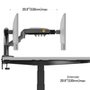 Suporte de Mesa Articulado para Monitor de 17" a 32", North Bayou, Ajuste de altura com Pistão a Gás - F160 NB