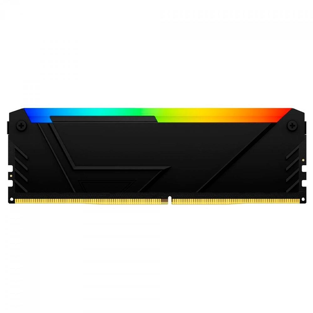 Memória RAM Kingston Fury Beast, RGB, 8GB, 3600MHz, DDR4, CL17, Preto - KF436C17BB2A/8