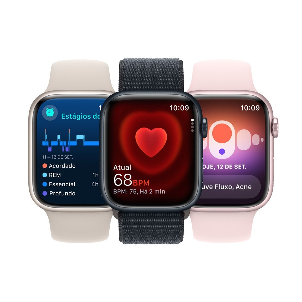 その他 Apple watch9 Apple Watch Series 9 45mm GPS Alumínio | KaBuM!