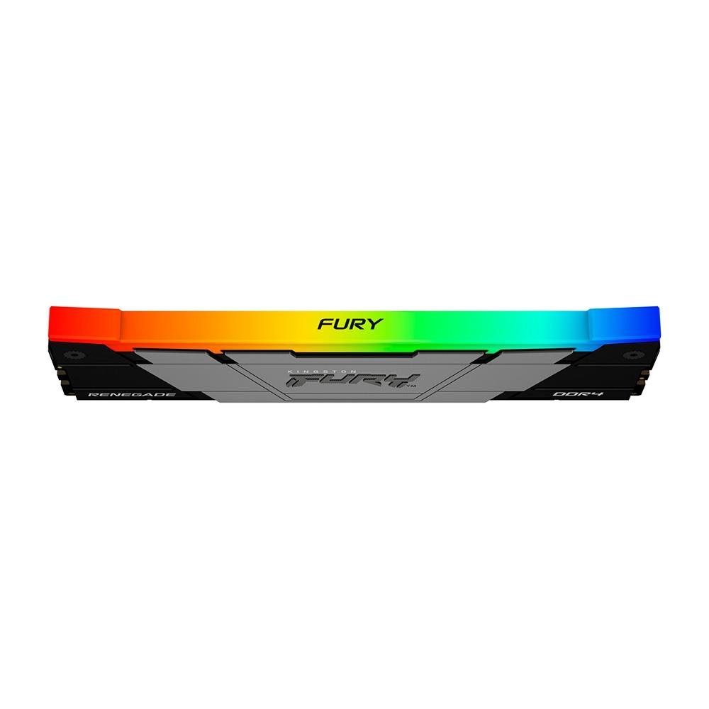 Memória RAM Kingston Fury Renegade RGB, 16GB, DDR4, (2x8GB), 4600MHz, CL19, Preto - KF446C19RB2AK2/16