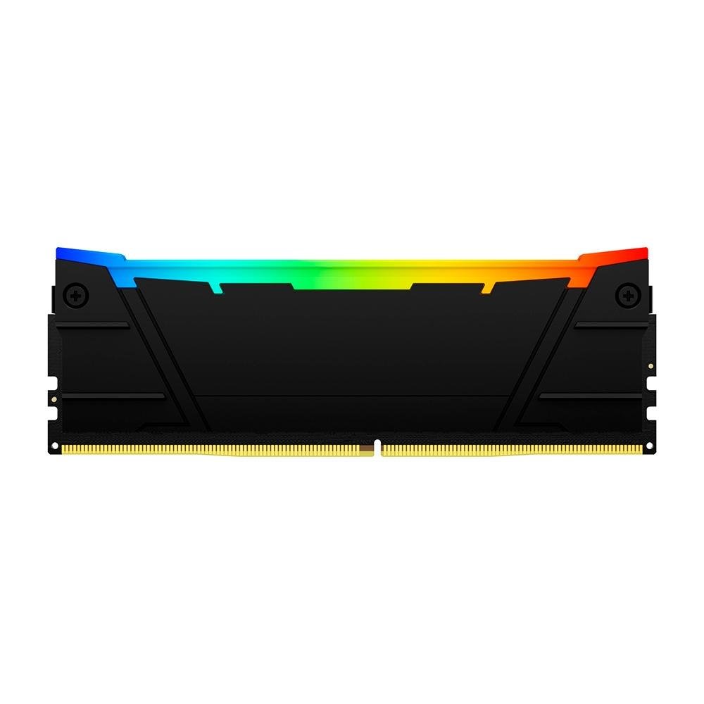 Memória RAM Kingston Fury Renegade RGB, 16GB, DDR4, (2x8GB), 4600MHz, CL19, Preto - KF446C19RB2AK2/16