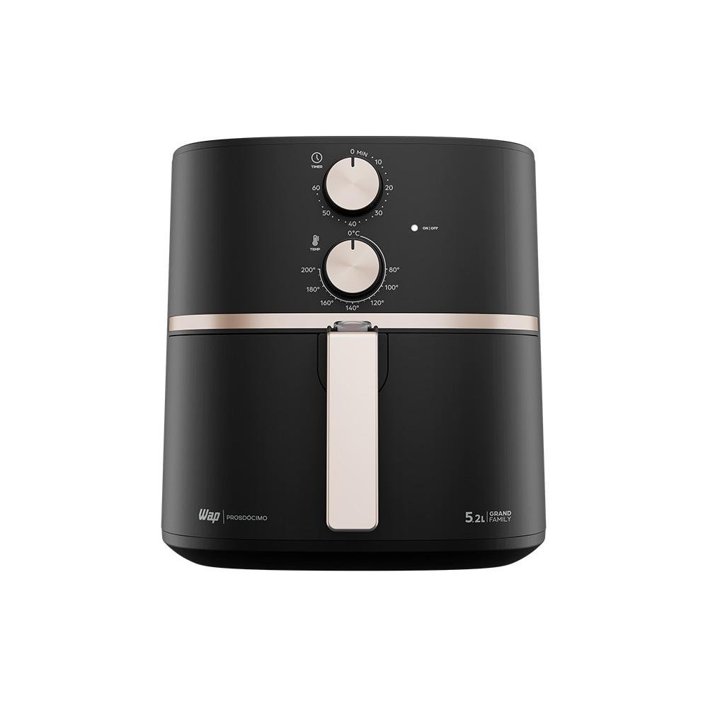 Fritadeira Air Fry Sem Óleo WAP Grand Family, 5.2L, 1500W, Com Cesto e Grelha, Removíveis e Duplo Revestimento Antiaderente, 220V - FW009540 Fritadeira Air Fry Sem Óleo WAP Grand Family, 5.2L, 1500W, Com Cesto e Grelha, Removíveis e Duplo Revestimento Antiaderente, 220V - FW009540