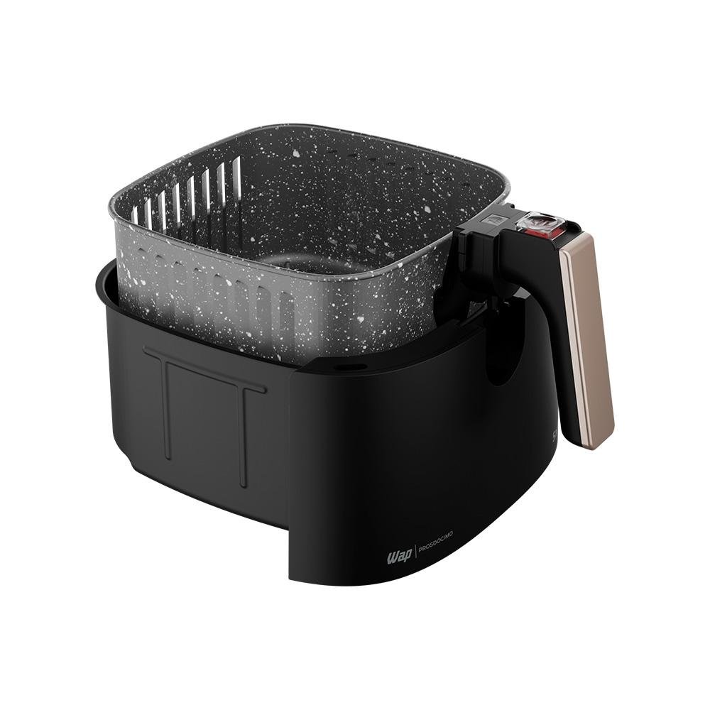 Fritadeira Air Fry Sem Óleo WAP Grand Family, 5.2L, 1500W, Com Cesto e Grelha, Removíveis e Duplo Revestimento Antiaderente, 220V - FW009540 Fritadeira Air Fry Sem Óleo WAP Grand Family, 5.2L, 1500W, Com Cesto e Grelha, Removíveis e Duplo Revestimento Antiaderente, 220V - FW009540