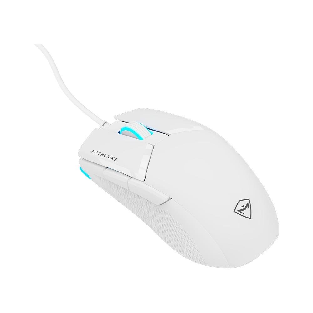 Mouse Gamer Machenike M7 Pro, Com fio, 12800 DPI, 6 botões, Branco - JJ02GL006 Mouse Gamer Machenike M7 Pro, Com fio, 12800 DPI, 6 botões, Branco - JJ02GL006