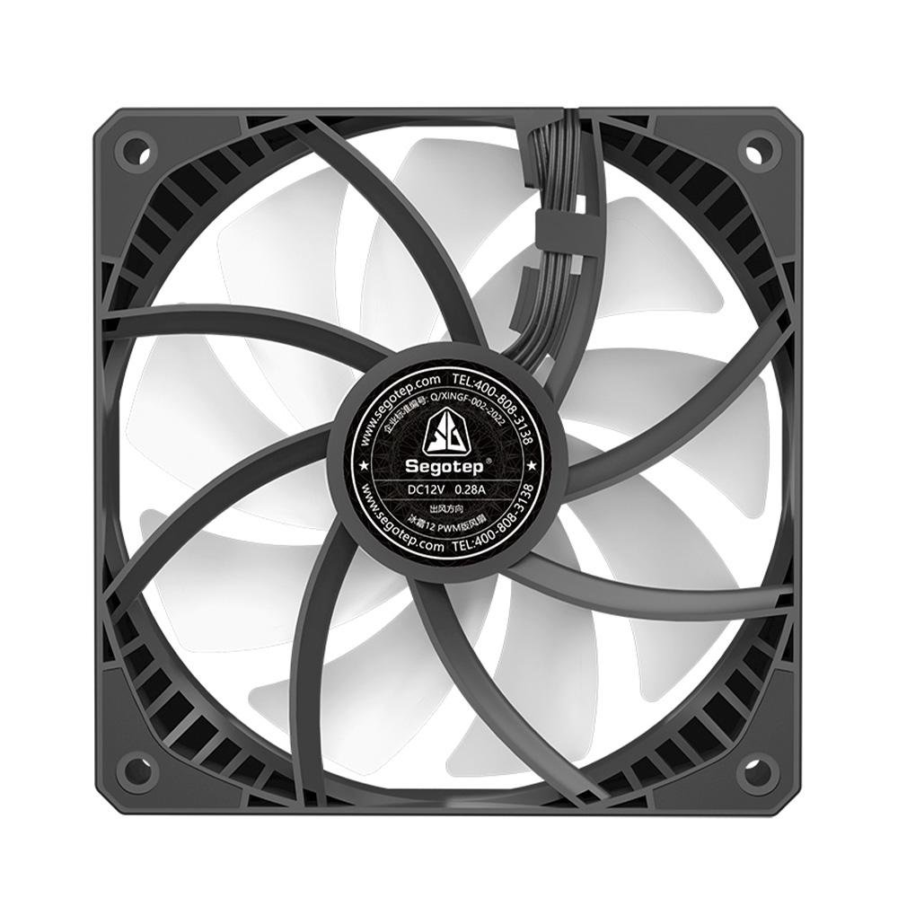 Ventoinha Segotep Bezer 12, 120mm, ARGB, Preto - SEG-FAN-BEZ12B-WW Ventoinha Segotep Bezer 12, 120mm, ARGB, Preto - SEG-FAN-BEZ12B-WW