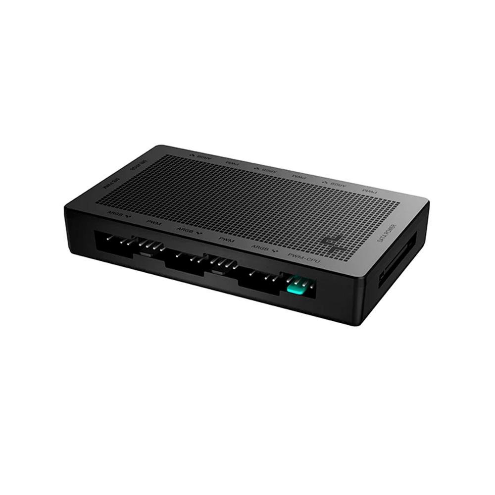 HUB para Ventoinhas Deepcool SC790, Com Entradas ARGB, SATA, Preto - R-SC790-BKNSNN-G