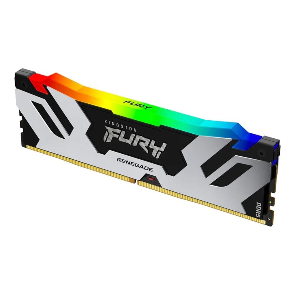 Memória RAM Kingston Fury Renegade RGB, 48GB, 6000MHz, DDR5, CL32, XMP,  Prata  - KF560C32RSA-48