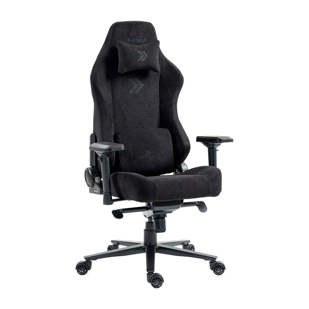 Cadeira Gamer KBM! Gaming CG700 Preto, Tecido, Até 150 kg, Apoio de Braço 4D, Com Almofadas, Reclinável - KGCG700PT