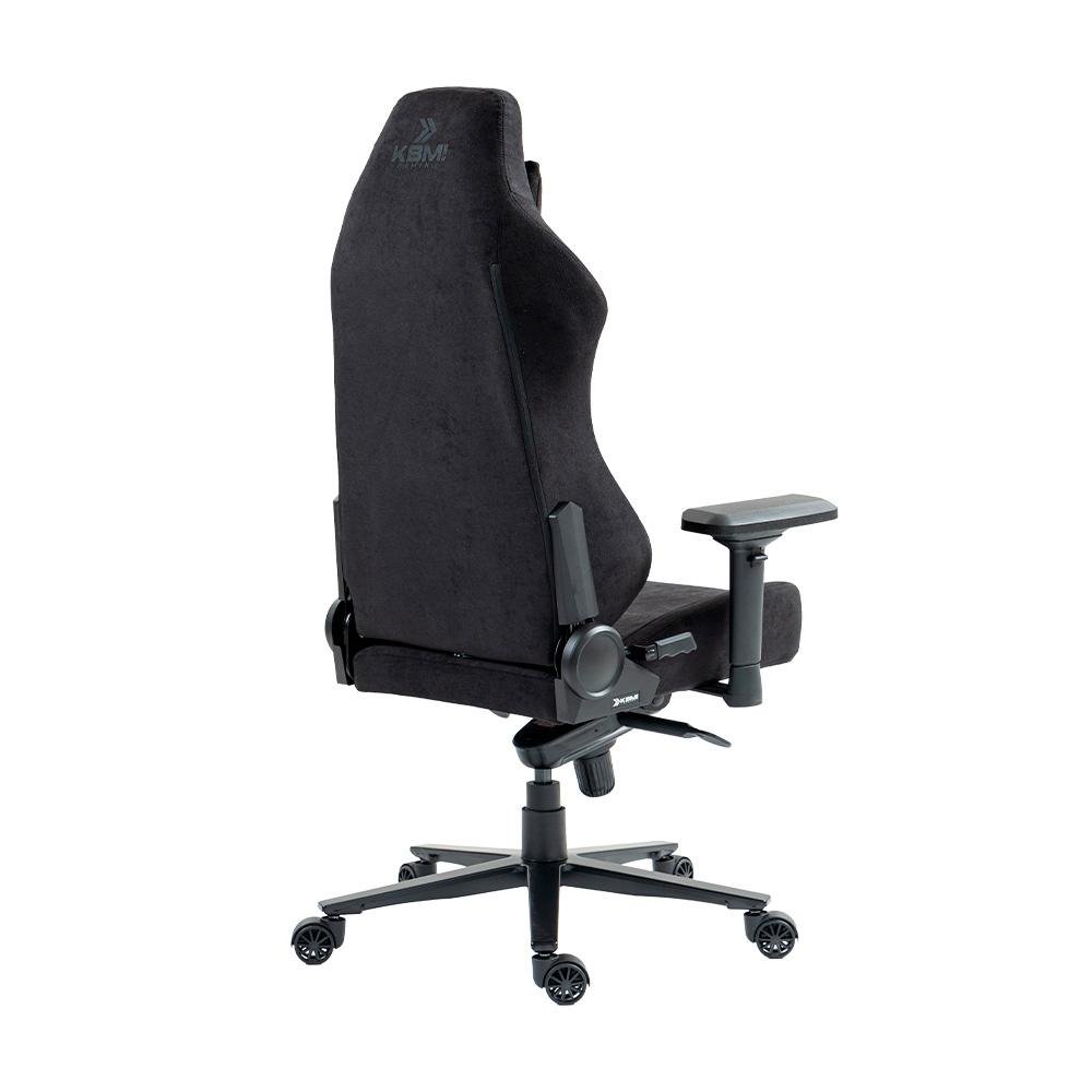 Cadeira Gamer KBM! Gaming CG700 Preto, Tecido, Até 150 kg, Apoio de Braço 4D, Com Almofadas, Reclinável - KGCG700PT