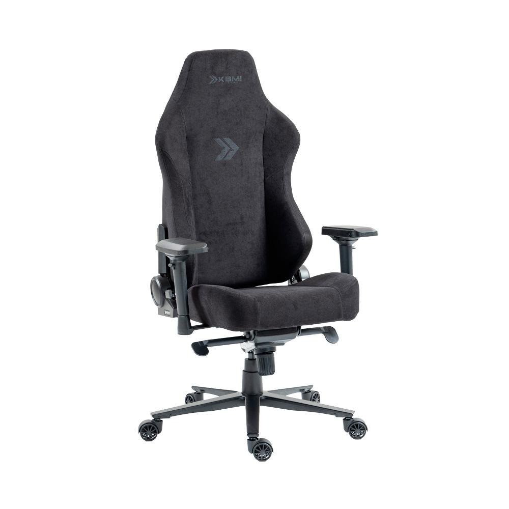 Cadeira Gamer KBM! Gaming CG700 Preto, Tecido, Até 150 kg, Apoio de Braço 4D, Com Almofadas, Reclinável - KGCG700PT