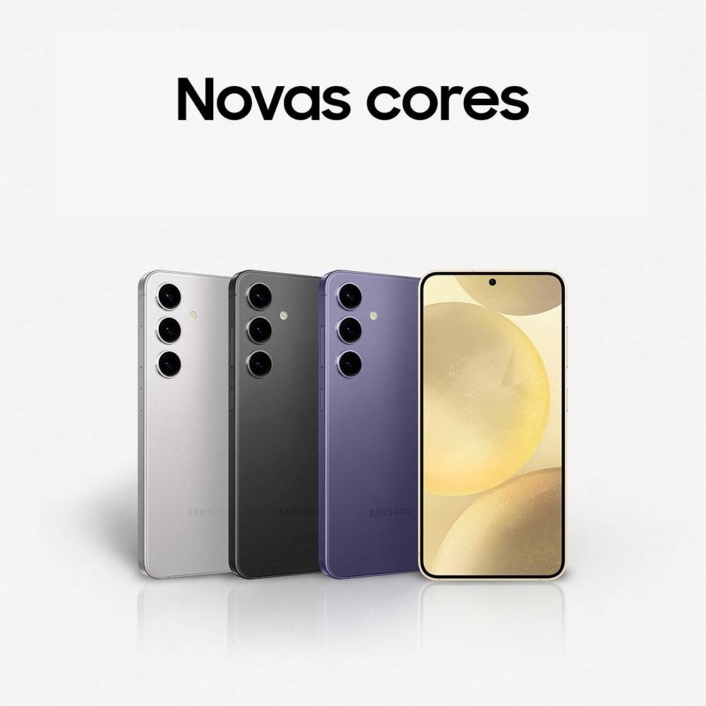 Smartphone Samsung Galaxy S24, Galaxy AI, Câmera Tripla 50MP, Tela de 6.2" 1-120Hz, 256GB, 8GB de RAM, eSIM, Violeta - SM-S921BZVSZTO