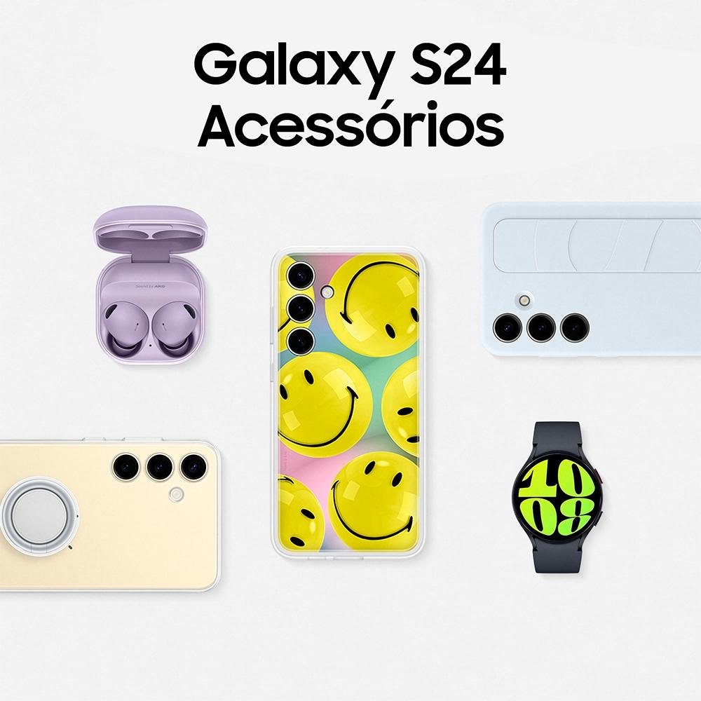 Smartphone Samsung Galaxy S24, Galaxy AI, Câmera Tripla 50MP, Tela de 6.2" 1-120Hz, 256GB, 8GB de RAM, eSIM, Violeta - SM-S921BZVSZTO