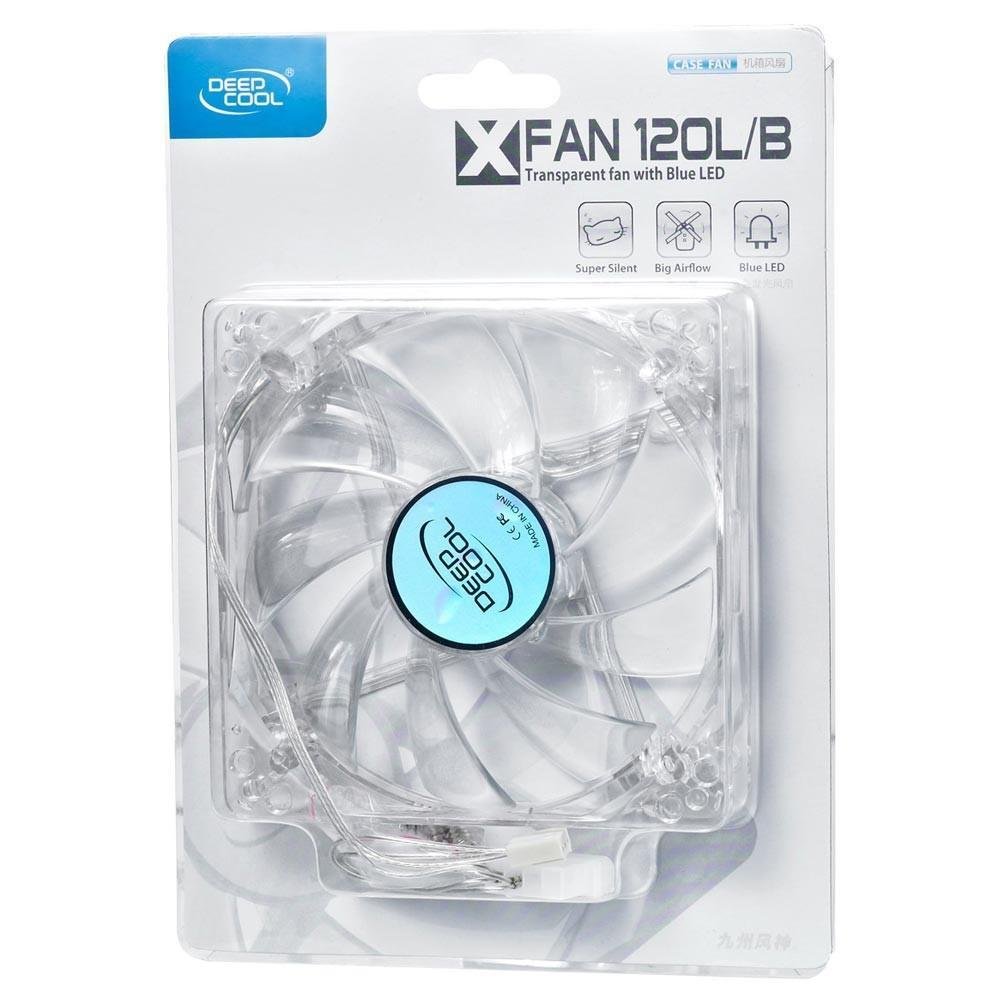 Cooler FAN DeepCool 12x12cm Super Silent Big Airflow Blue LED XFAN120L/B Cooler FAN DeepCool 12x12cm Super Silent Big Airflow Blue LED XFAN120L/B
