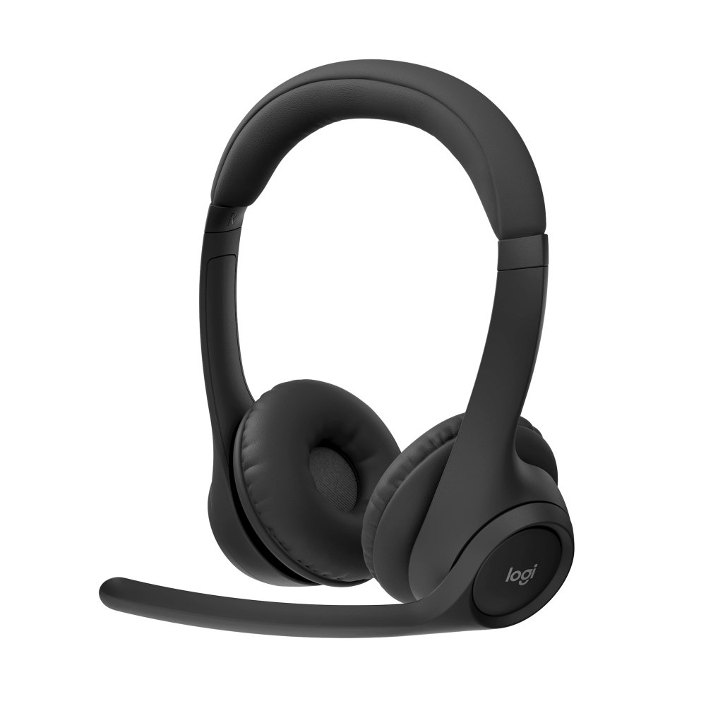 Headset Sem Fio Logitech Zone 300 Com Microfone com Cancelamento de Ruído, Conexão Bluetooth, Bateria Recarregável via USB-C, Grafite - 981-001406 Headset Sem Fio Logitech Zone 300 Com Microfone com Cancelamento de Ruído, Conexão Bluetooth, Bateria Recarregável via USB-C, Grafite - 981-001406
