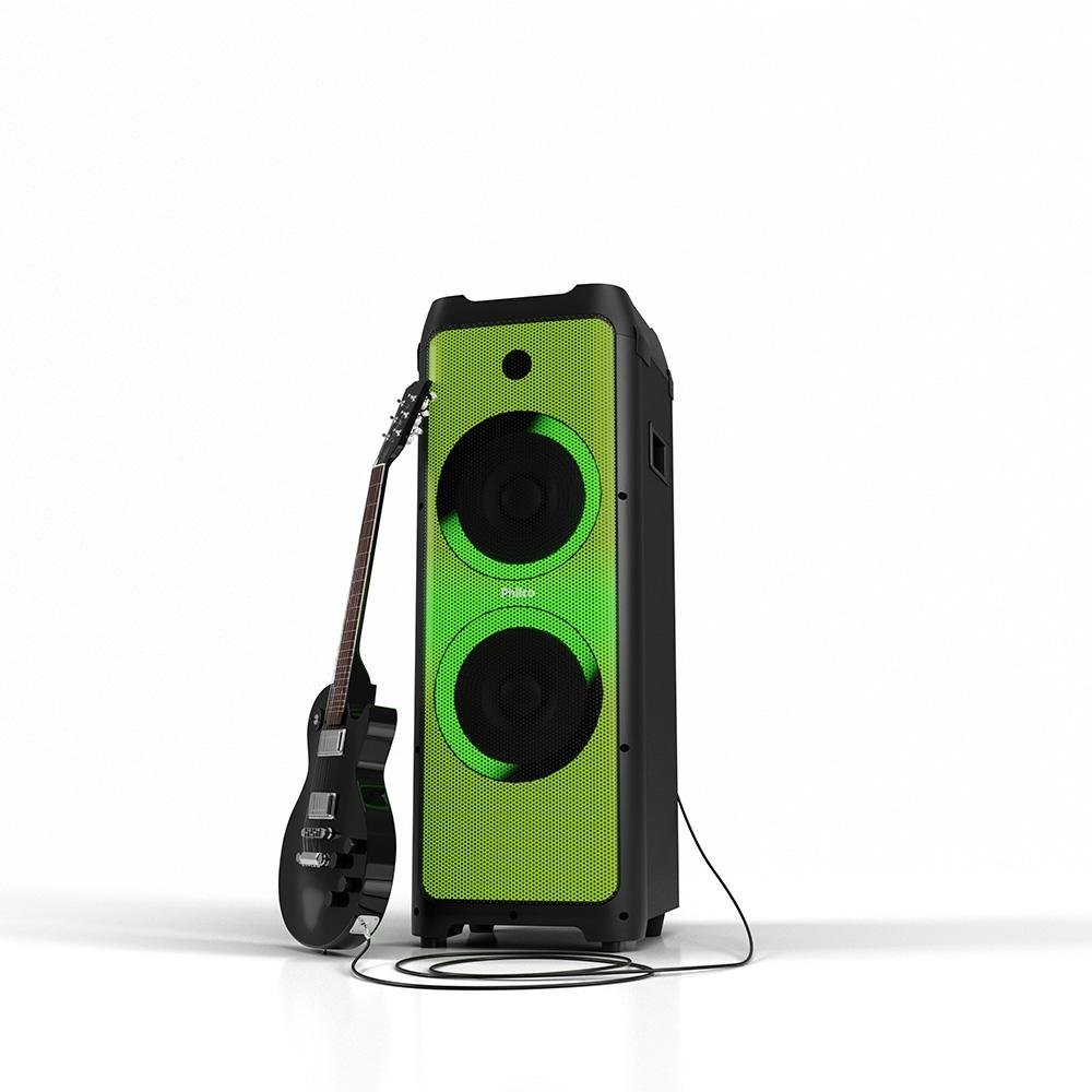 Caixa de Som DJ Philco PCX32000 Extreme, 2400W RMS, Bluetooth, Show de Luzes, Preto - PCX32000 Caixa de Som DJ Philco PCX32000 Extreme, 2400W RMS, Bluetooth, Show de Luzes, Preto - PCX32000