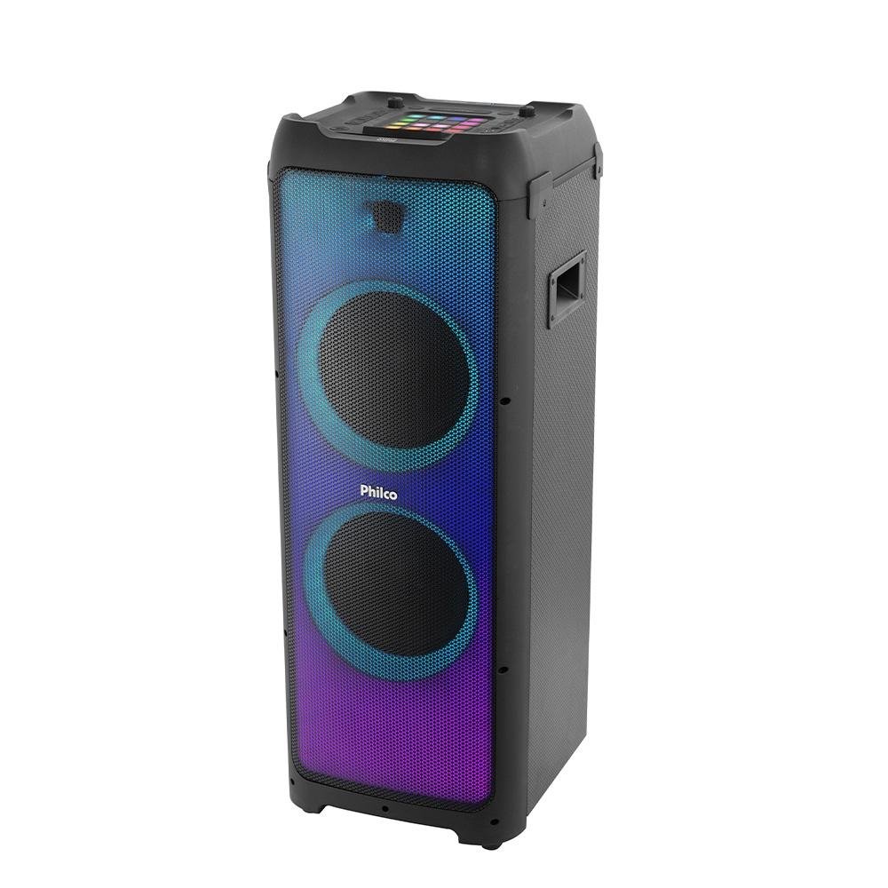 Caixa de Som DJ Philco PCX32000 Extreme, 2400W RMS, Bluetooth, Show de Luzes, Preto - PCX32000 Caixa de Som DJ Philco PCX32000 Extreme, 2400W RMS, Bluetooth, Show de Luzes, Preto - PCX32000
