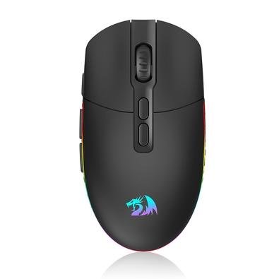 Mouse Gamer Sem Fio Redragon Invader Pro, RGB, 10000 DPI, 8 Botões, Wireless, Preto - M719RGB-PRO