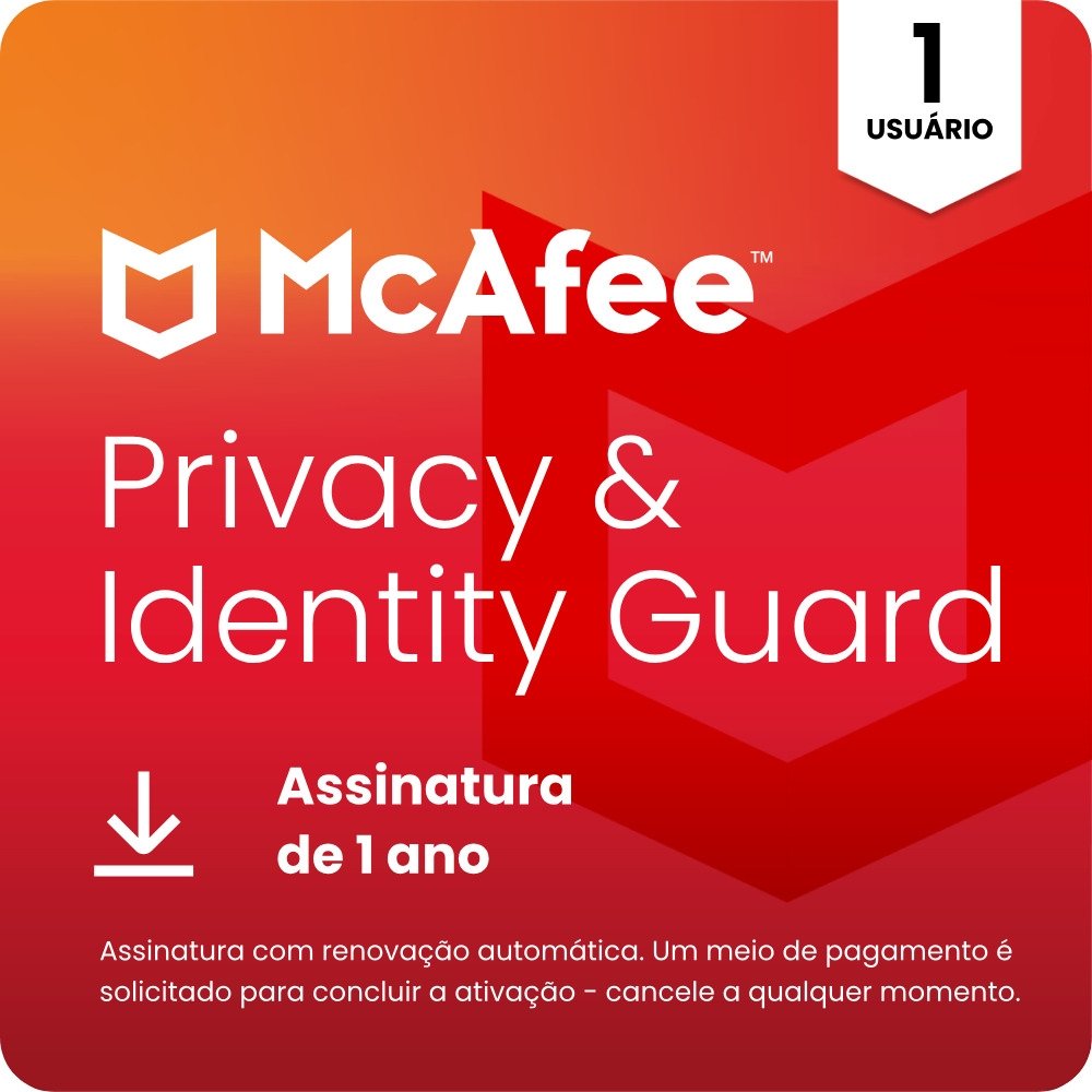 McAfee Privacy e Identily Guard, Digital para Download - MPG31BNR1RAAD McAfee Privacy e Identily Guard, Digital para Download - MPG31BNR1RAAD