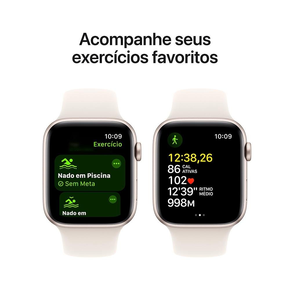 Apple Watch SE GPS + Cellular, Caixa 44mm | KaBuM!