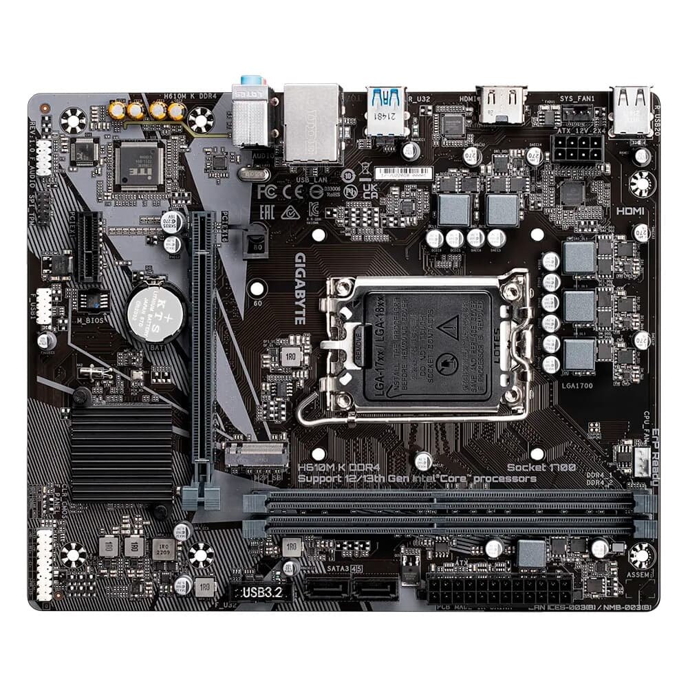 CPU、corei512400、マザボGIGABYTE H610M K DDR4 Placa Mãe Gigabyte H610M K DDR4 | KaBuM!