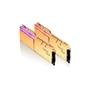 Memória RAM G.Skill Trident Z Royal Gold RGB 16GB (2X8GB), DDR4, 3200MHz, CL16, Intel XMP, Dourado - F4-3200C16D-16GTRG