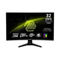 Monitor Gamer Curvo MSI MAG 32CQ6F, 32" WQHD, VA, HDR 400, 180Hz, 0.5ms, Adaptive-Sync, DP e HDMI, Curva 1500R, Preto - 9S6-3DC91M-004