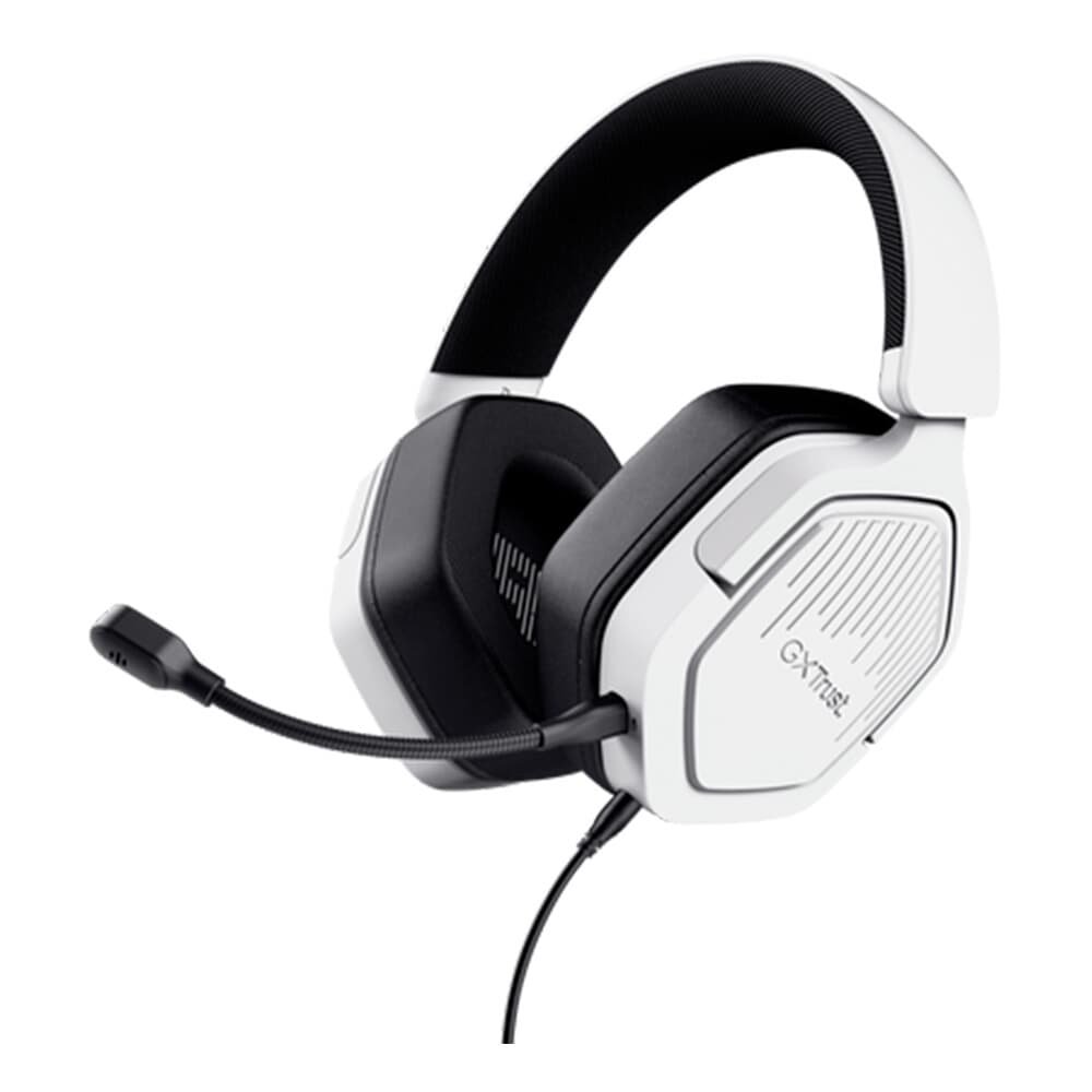 Headset Gamer GXTrust 492W Carus, Multiplataforma, P3, Microfone Destacável, 3.5mm, Branco - 25448