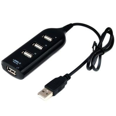 HUB USB 2.0 MD9 com 4 Portas USB 2.0, Preto - 7437