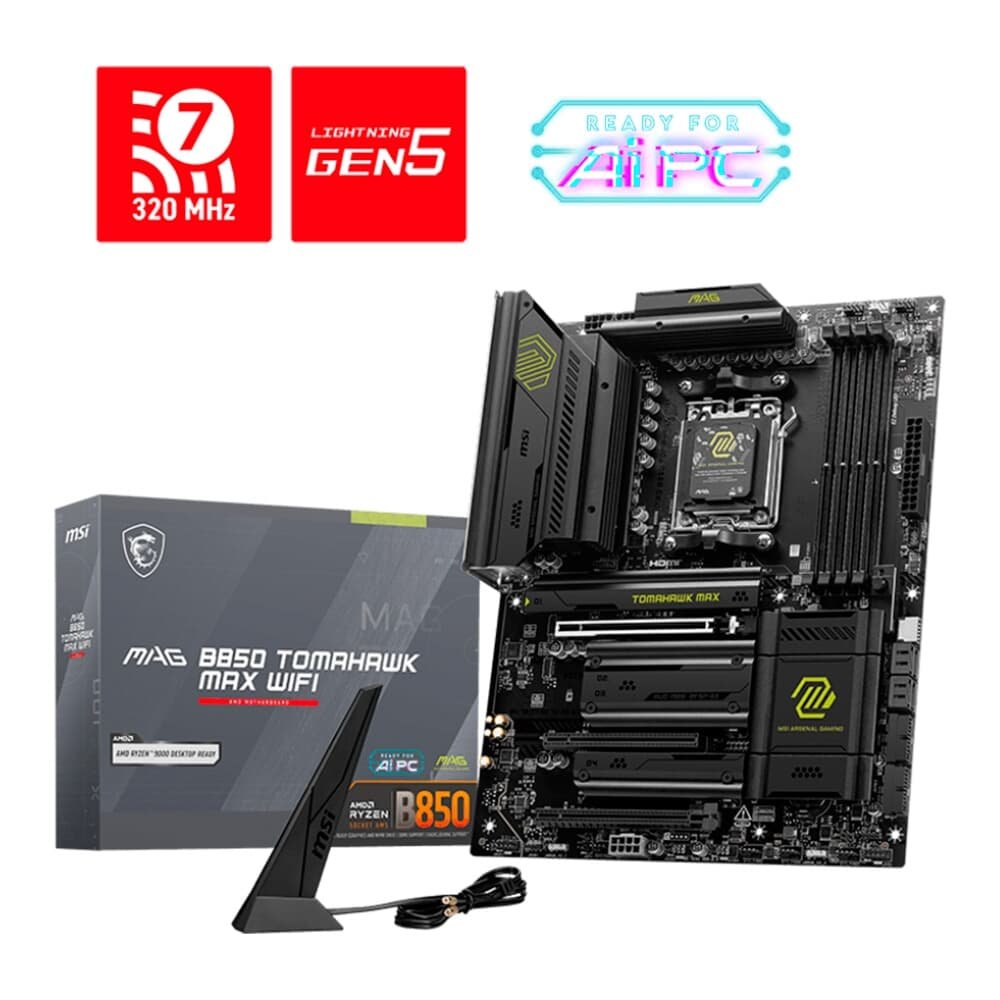 Placa Mãe MSI MAG B850 TOMAHAWK MAX WIFI | KaBuM!
