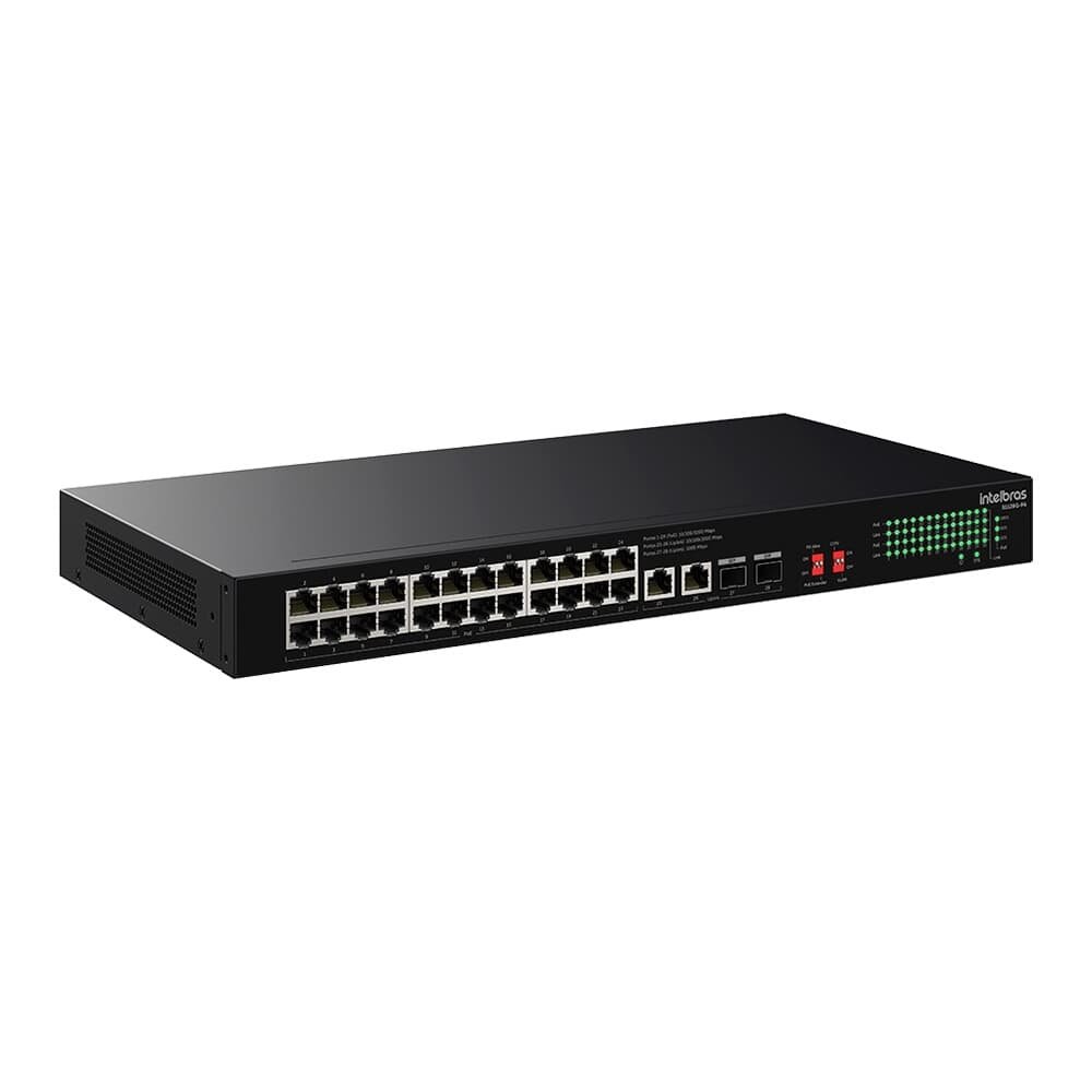 Switch Não Gerenciável Intelbras PoE S1128G-PA, 28 portas Gigabit Ethernet - 4760127