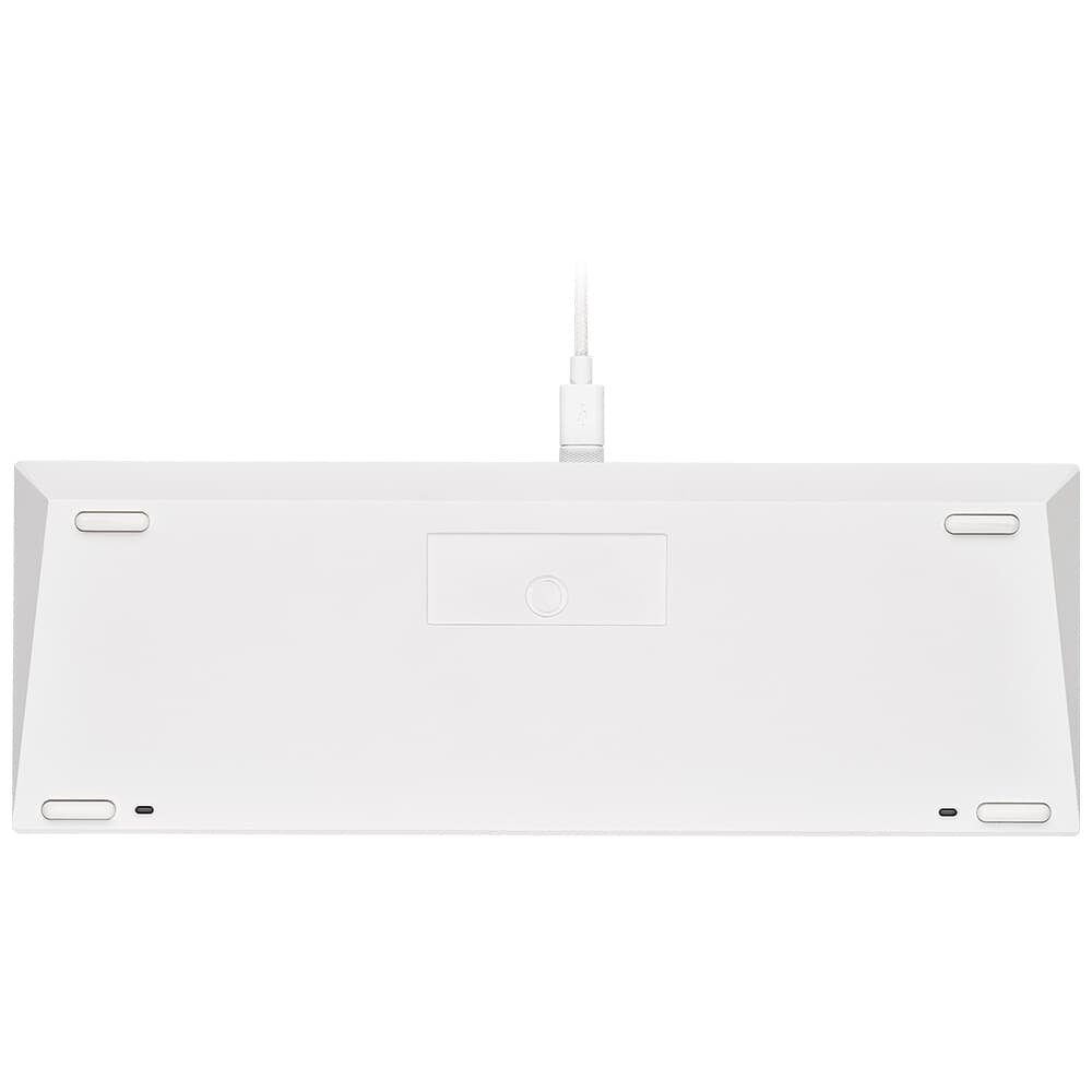 Teclado Gamer Mecânico CORSAIR K65 RGB MINI 8000hz, LED RGB, 60%, Teclas CHERRY MX SPEED, USB 3.0, Branco - CH-9194114-NA