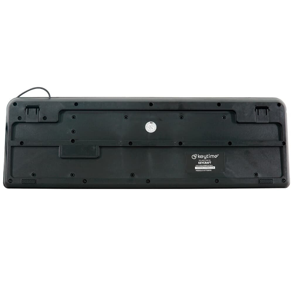 Teclado Keytime Keycraft, USB 2.0, Teclas Multimídia, Full Size, ABNT2, Preto - KYT00010