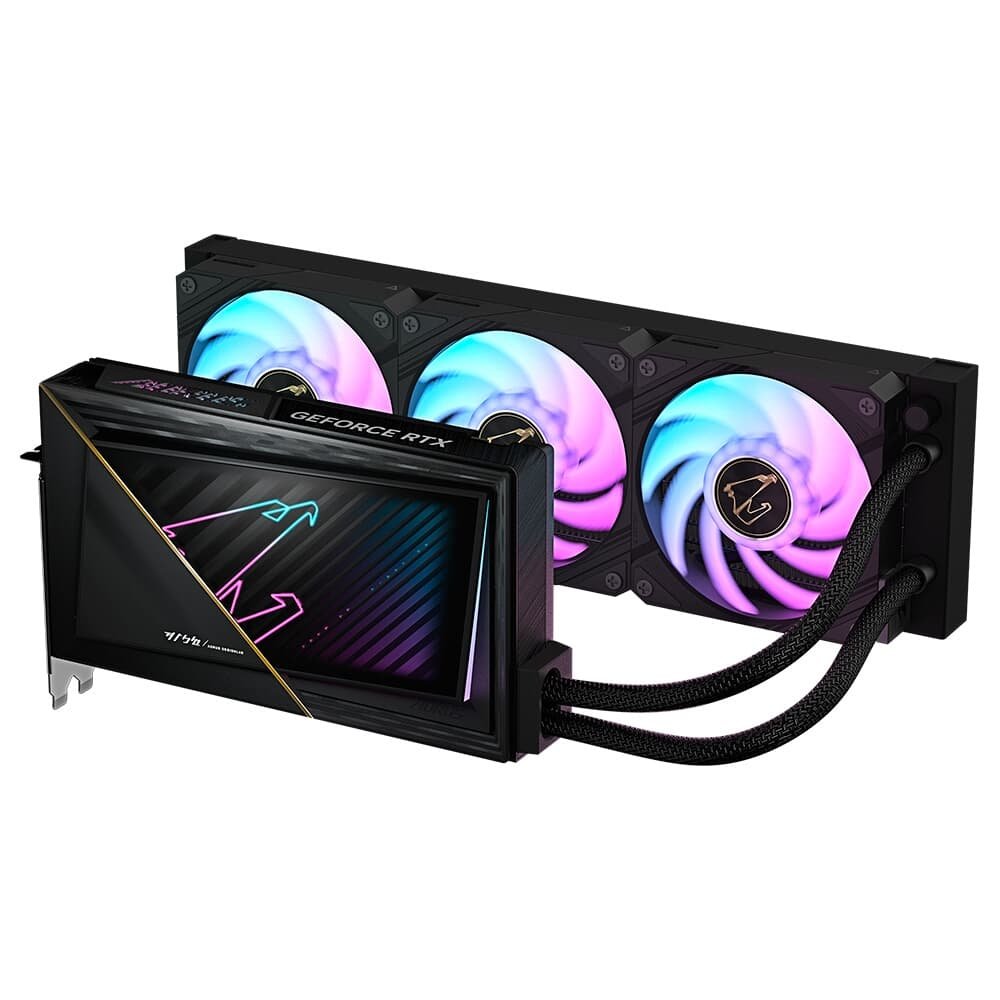 【極美品】 RTX 5090 AORUS XTREME WATERFORCE AORUS GeForce RTX™ 5090 XTREME WATERFORCE 32G Placas de Vídeo