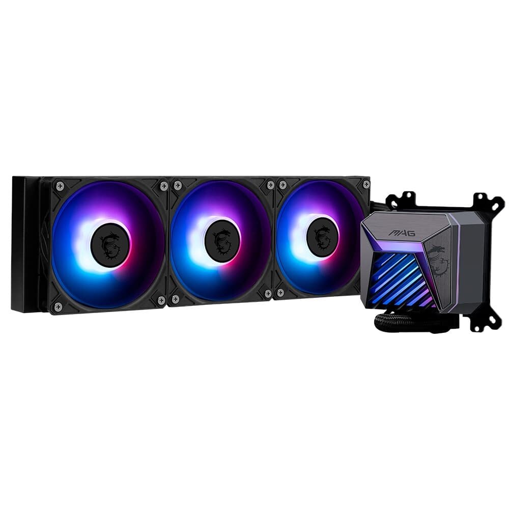 Water Cooler MSI MAG Coreliquid A15, ARGB, 360mm, Intel e AMD, Preto - CLA15360 Water Cooler MSI MAG Coreliquid A15, ARGB, 360mm, Intel e AMD, Preto - CLA15360