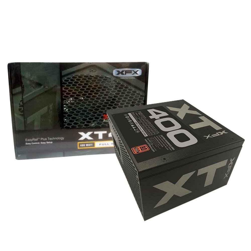 Fonte XFX 400W 80 Plus Bronze - P1-400B-XTFR Fonte XFX 400W 80 Plus Bronze - P1-400B-XTFR