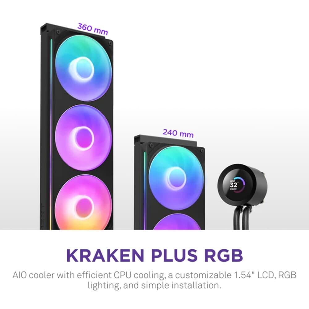 Water Cooler NZXT Kraken Plus 240 v2. | KaBuM!
