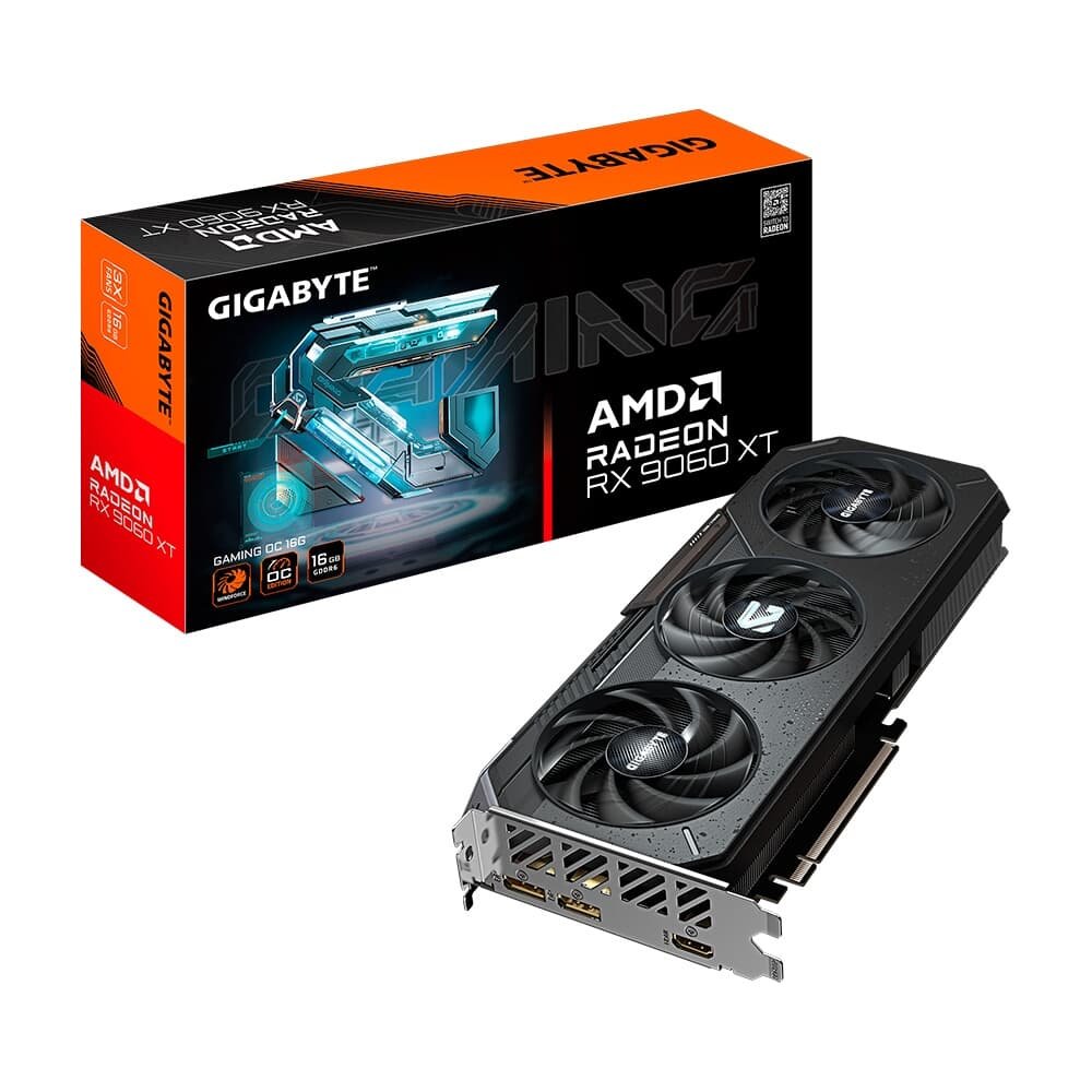 グラフィックボード・グラボ・ビデオカード GIGABYTE Radeon RX 9060 XT OC 16GB Placa de Vídeo Gigabyte RX 9060 XT Gaming | KaBuM!