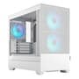 Gabinete Gamer Fractal Design Pop Mini Air RGB, mATX, Mid Tower, Lateral em Vidro. Branco - FD-C-POR1M-01