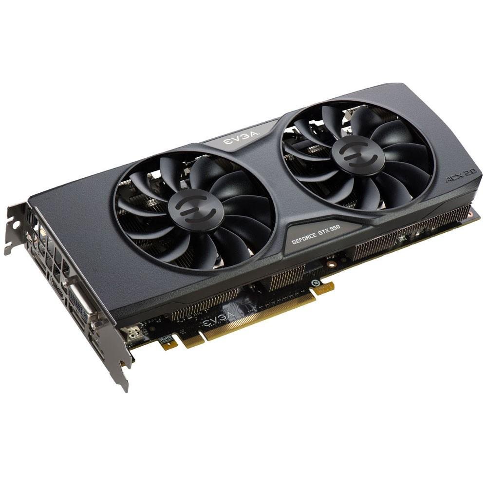 Placa de Vídeo VGA EVGA GeForce GTX 950 2GB DDR5 02G-P4-1955-KR