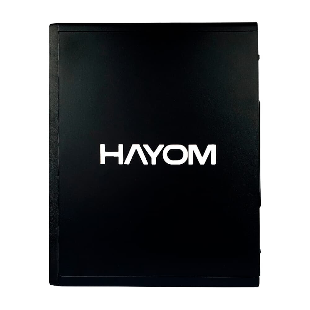 Gabinete Office HAYOM GB1751, Mid Tower, Sem FANs, Preto - GB.17.10.51