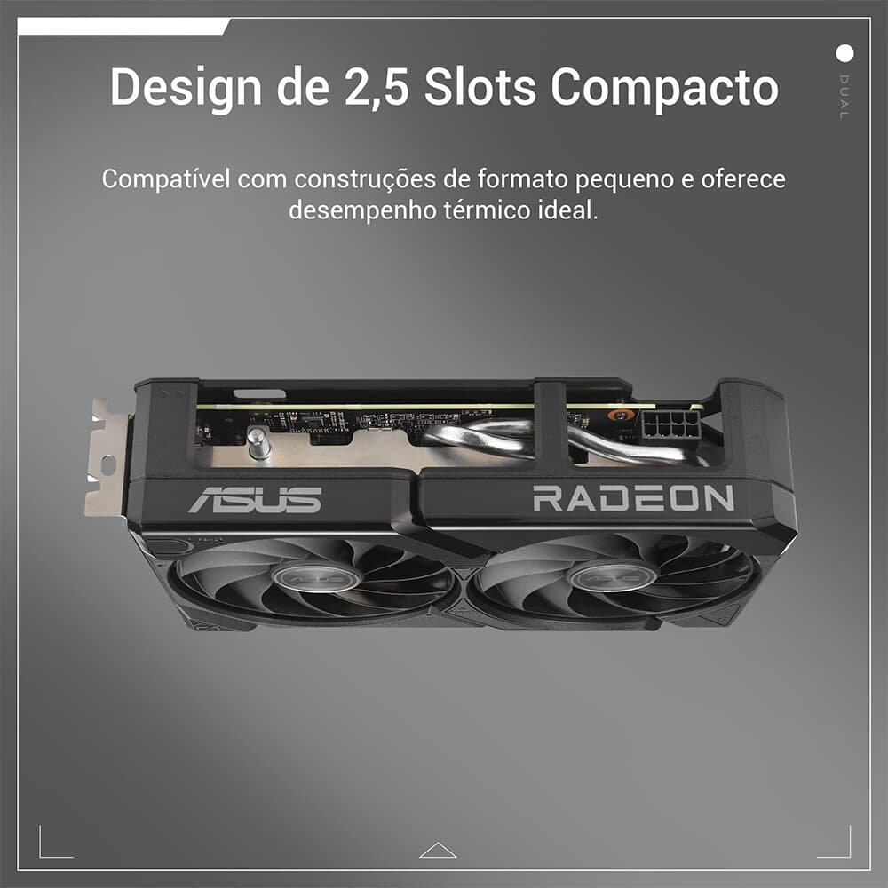 Placa de Vídeo RX 9060 XT 8G Dual | KaBuM!
