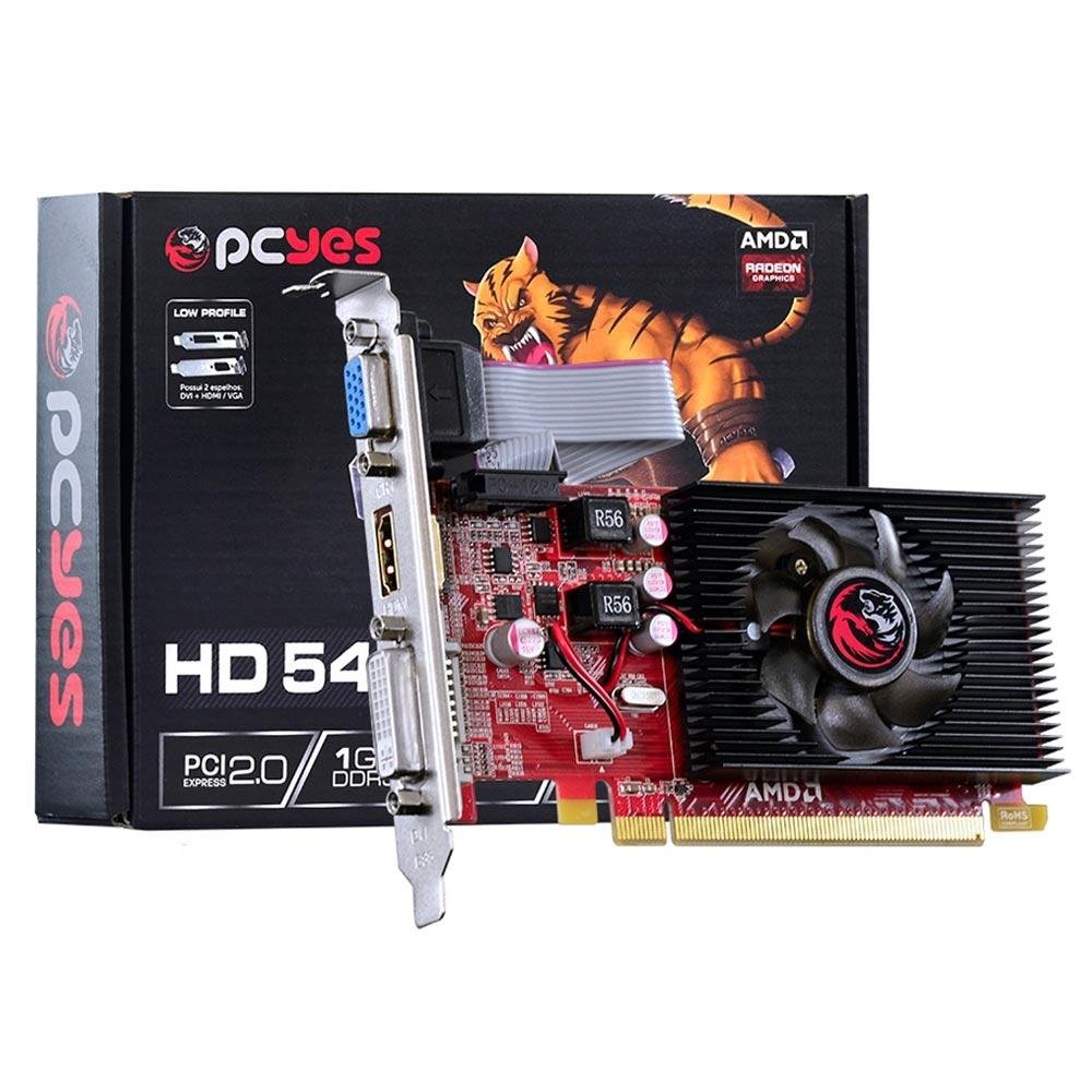 Placa de Vídeo PCYes AMD Radeon HD 5450 1GB, DDR3 - PS54506401D3LP Placa de Vídeo PCYes AMD Radeon HD 5450 1GB, DDR3 - PS54506401D3LP