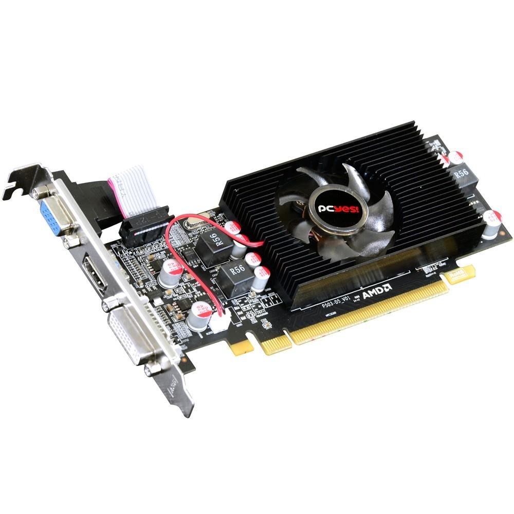 Placa de Vídeo VGA AMD PcYes RADEON HD 6570 2GB DDR5 128Bits OC Edition Low Profile (LP Kit Incluso) PS657012802D5LP Placa de Vídeo VGA AMD PcYes RADEON HD 6570 2GB DDR5 128Bits OC Edition Low Profile (LP Kit Incluso) PS657012802D5LP