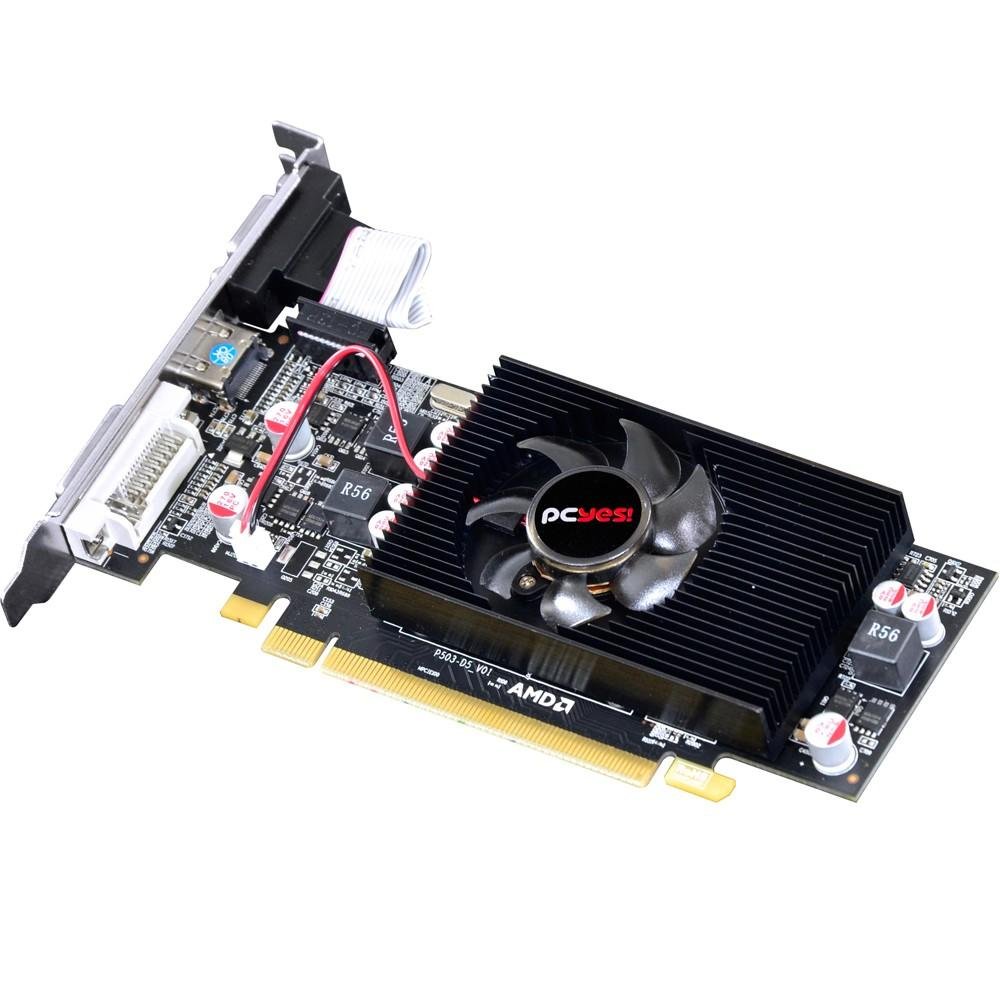 Placa de Vídeo VGA AMD PcYes RADEON HD 6570 2GB DDR5 128Bits OC Edition Low Profile (LP Kit Incluso) PS657012802D5LP Placa de Vídeo VGA AMD PcYes RADEON HD 6570 2GB DDR5 128Bits OC Edition Low Profile (LP Kit Incluso) PS657012802D5LP