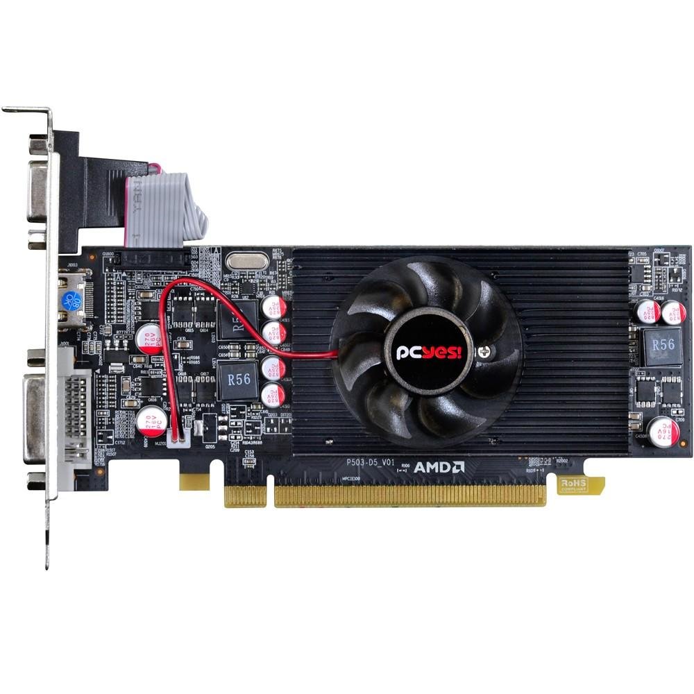 Placa de Vídeo VGA AMD PcYes RADEON HD 6570 2GB DDR5 128Bits OC Edition Low Profile (LP Kit Incluso) PS657012802D5LP Placa de Vídeo VGA AMD PcYes RADEON HD 6570 2GB DDR5 128Bits OC Edition Low Profile (LP Kit Incluso) PS657012802D5LP