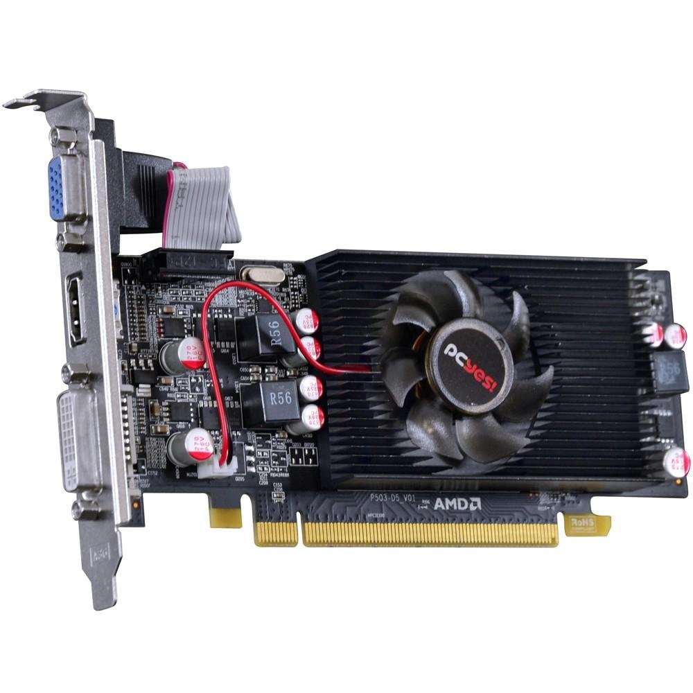 Placa de Vídeo VGA AMD PcYes RADEON HD 6570 2GB DDR5 128Bits OC Edition Low Profile (LP Kit Incluso) PS657012802D5LP Placa de Vídeo VGA AMD PcYes RADEON HD 6570 2GB DDR5 128Bits OC Edition Low Profile (LP Kit Incluso) PS657012802D5LP