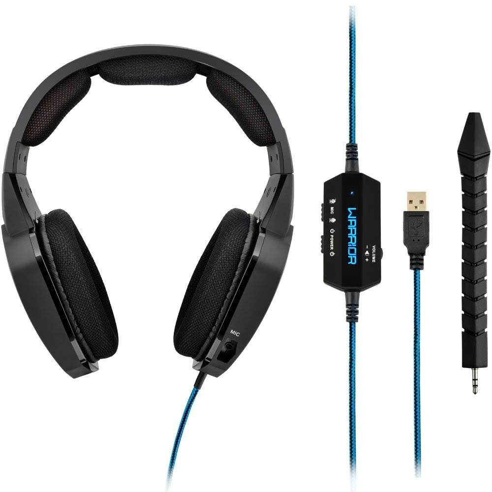 Headset Gamer Multilaser Warrior 7.1 USB - PH179