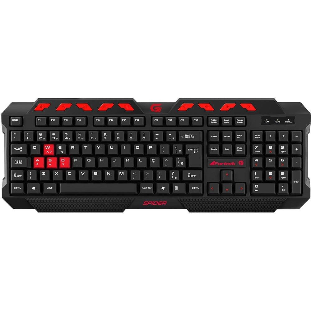Teclado Gamer Fortrek Spider, ABNT2 - GK-704BK 59285 Teclado Gamer Fortrek Spider, ABNT2 - GK-704BK 59285