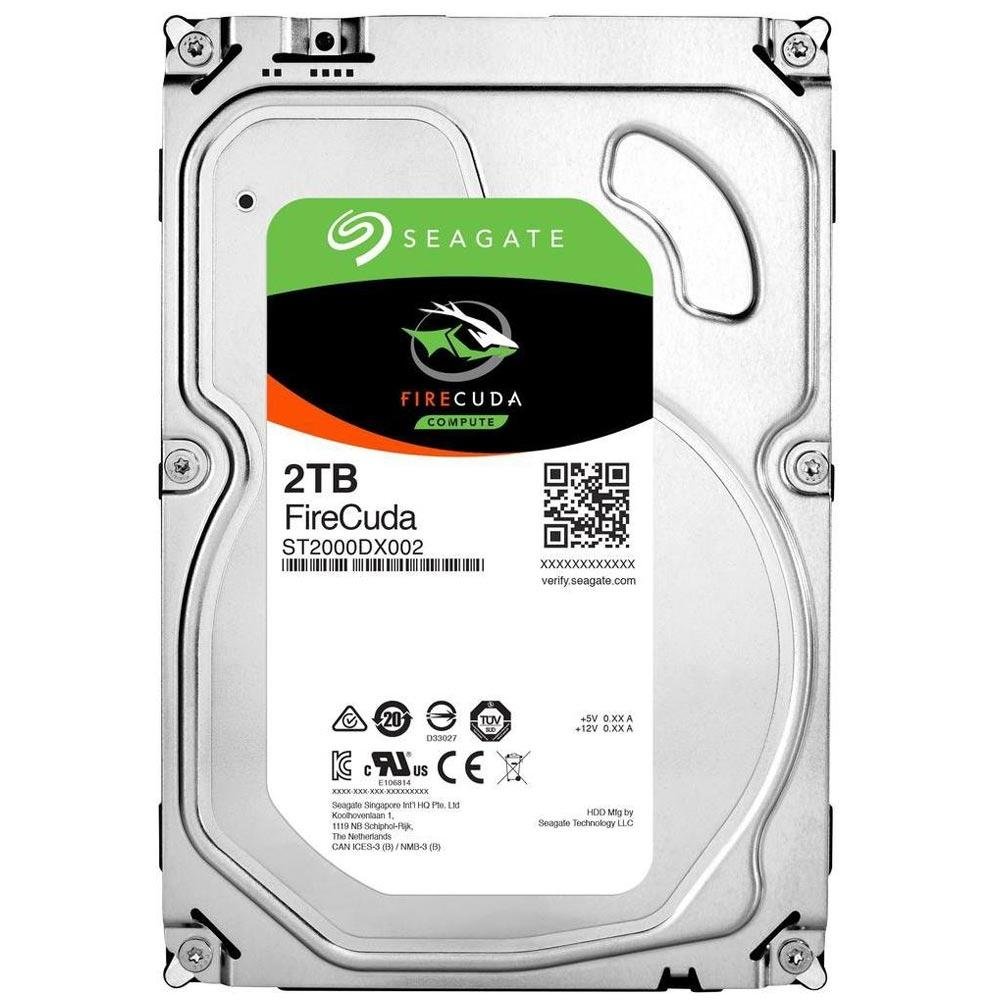 SSHD Seagate SATA 3,5´ Híbrido (8GB SSD) FireCuda 2TB 7200RPM 64MB Cache SATA 6,0Gb/s - ST2000DX002 SSHD Seagate SATA 3,5´ Híbrido (8GB SSD) FireCuda 2TB 7200RPM 64MB Cache SATA 6,0Gb/s - ST2000DX002