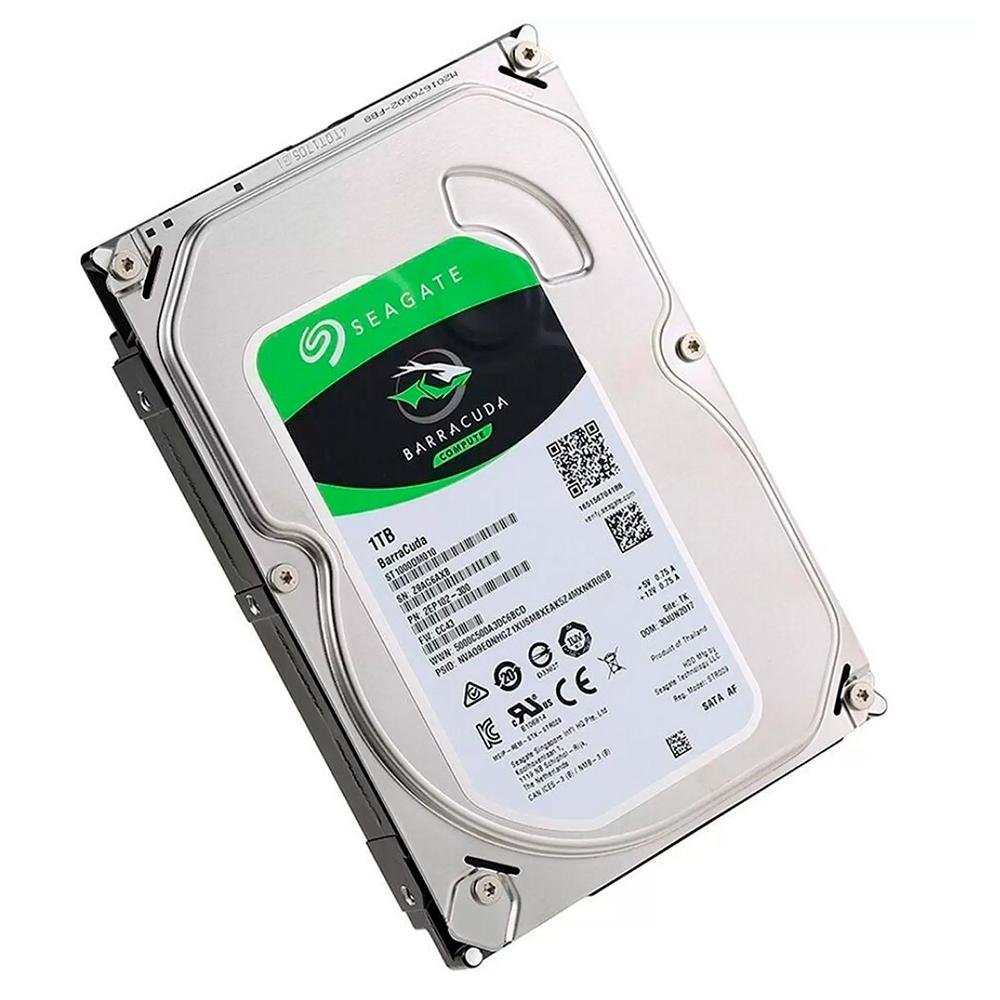 HD Interno Seagate BarraCuda, 1TB, SATA, 3.5' - ST1000DM010 HD Interno Seagate BarraCuda, 1TB, SATA, 3.5' - ST1000DM010